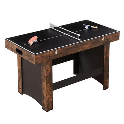 3-In-1 Combo Game Table Set, 54 In. Air Hockey Table, Multi Combination Table with Air Hockey, Ping Pong, Foosball