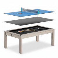 Multi Game Table Built for Versatile Entertainment, Pool Dining Table Tennis, 7 Ft Size, Full Accessories