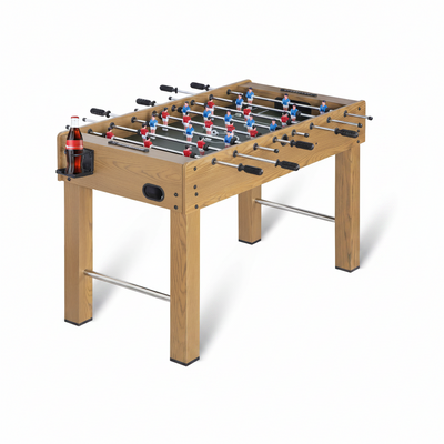 48In Foosball Table, Competition Sized Soccer Table W/ 2 Balls, 2 Cup Holders 2X4Ft for Kids, Adults, Suit for 4 Players, Football Table for Home, Game Room, Arcade